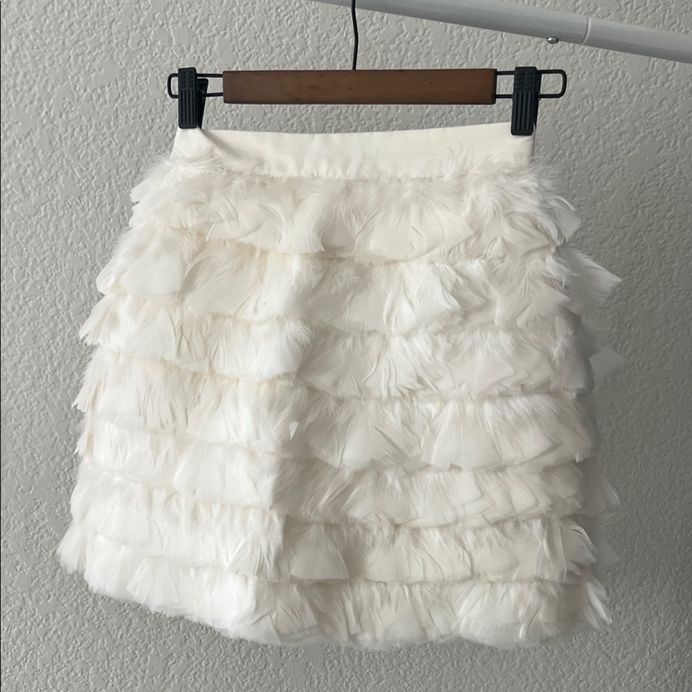 Feather Mini Skirt Perfect for a Bride or Bachelorette